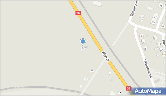 Ścinawa, Spacerowa, 1c, mapa Ścinawa