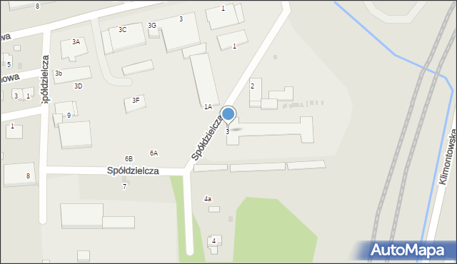 Sędziszów, Spółdzielcza, 3a, mapa Sędziszów