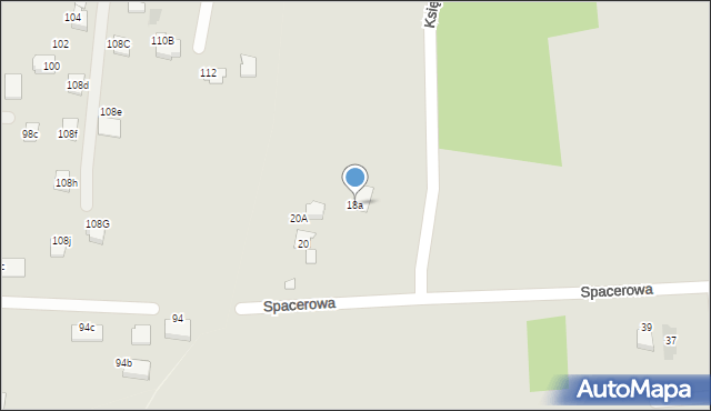 Sędziszów Małopolski, Spacerowa, 18a, mapa Sędziszów Małopolski