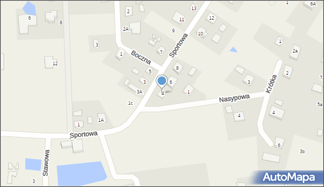 Sicienko, Sportowa, 4, mapa Sicienko