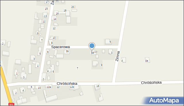 Siemianice, Spacerowa, 4, mapa Siemianice