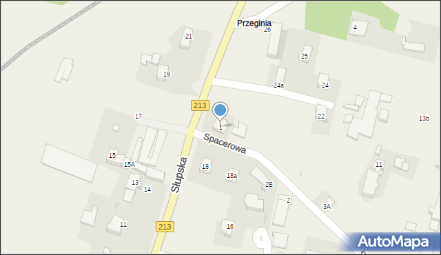 Siemianice, Spacerowa, 1, mapa Siemianice