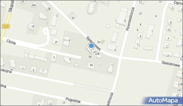 Siemianice, Spacerowa, 10A, mapa Siemianice