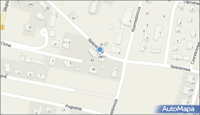 Siemianice, Spacerowa, 10B, mapa Siemianice