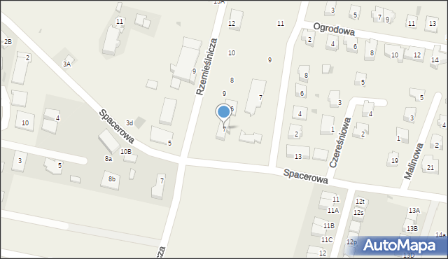 Siemianice, Spacerowa, 7, mapa Siemianice