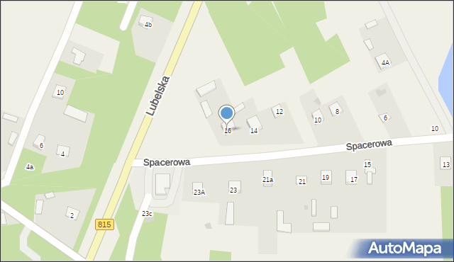 Siemień, Spacerowa, 16, mapa Siemień