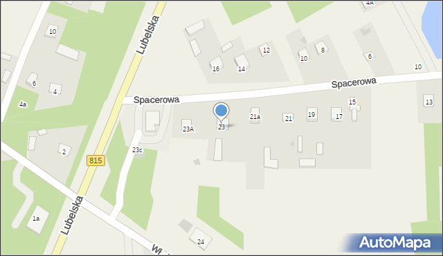 Siemień, Spacerowa, 23, mapa Siemień