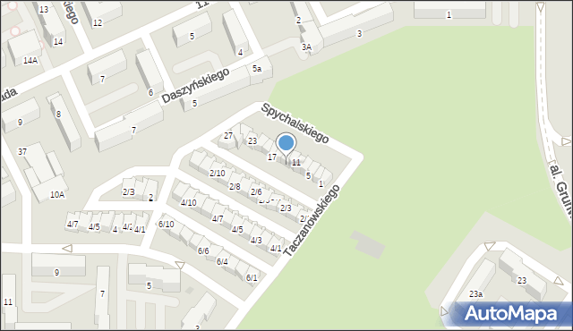 Sieradz, Spychalskiego Józefa, płk., 13, mapa Sieradz