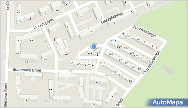 Sieradz, Spychalskiego Józefa, płk., 2/2, mapa Sieradz
