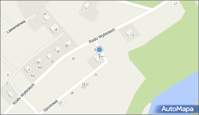 Sikorzyno, Sportowa, 2, mapa Sikorzyno