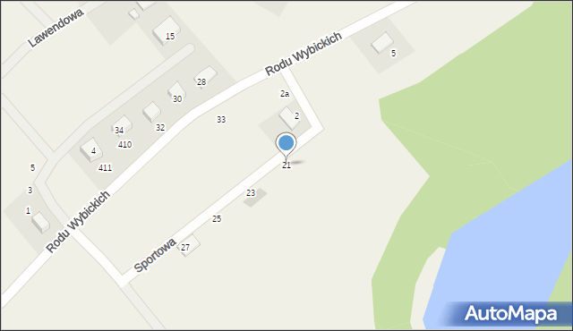 Sikorzyno, Sportowa, 21, mapa Sikorzyno