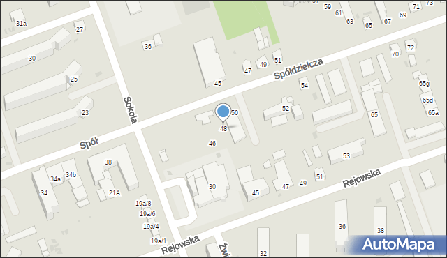 Skarżysko-Kamienna, Spółdzielcza, 48, mapa Skarżysko-Kamienna