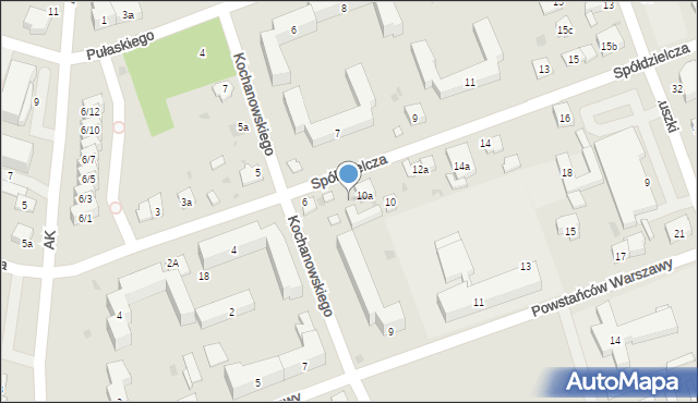 Skarżysko-Kamienna, Spółdzielcza, 8, mapa Skarżysko-Kamienna
