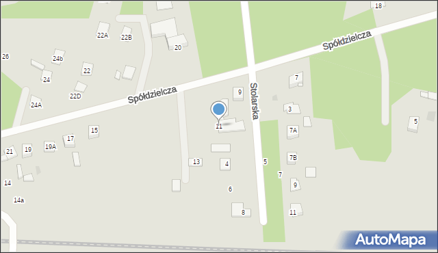 Skępe, Spółdzielcza, 11, mapa Skępe