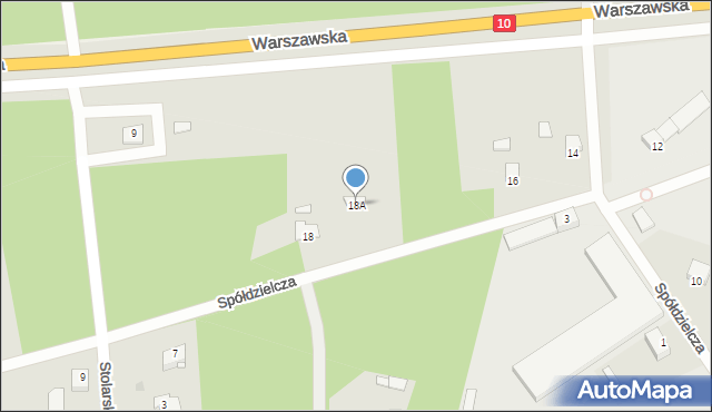 Skępe, Spółdzielcza, 18A, mapa Skępe