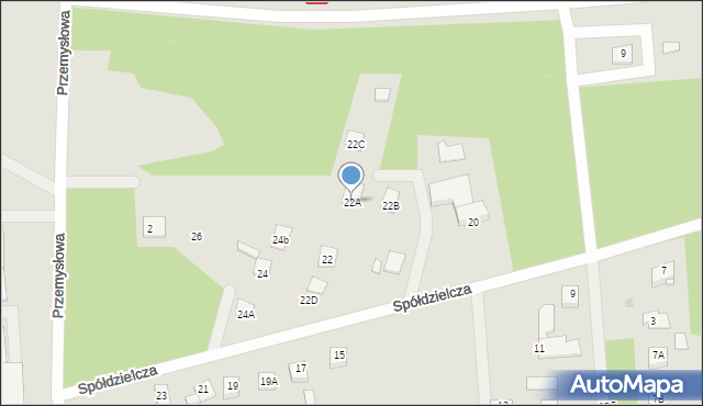 Skępe, Spółdzielcza, 22A, mapa Skępe