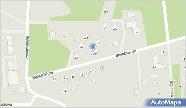 Skępe, Spółdzielcza, 22D, mapa Skępe