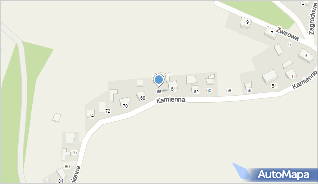 Sławki, Spacerowa, 66, mapa Sławki