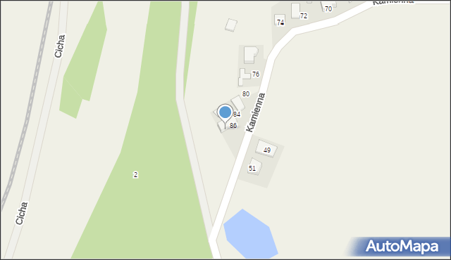 Sławki, Spacerowa, 88, mapa Sławki