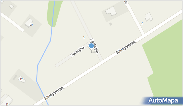 Sławoborze, Spokojna, 1, mapa Sławoborze