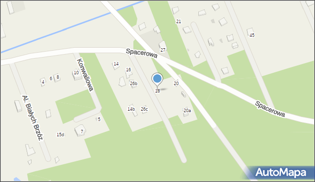 Ślubów, Spacerowa, 18, mapa Ślubów