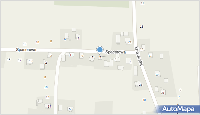 Smardzowice, Spacerowa, 5, mapa Smardzowice