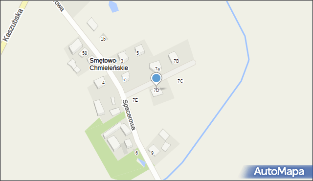 Smętowo Chmieleńskie, Spacerowa, 7D, mapa Smętowo Chmieleńskie