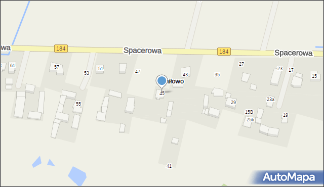 Śmiłowo, Spacerowa, 45, mapa Śmiłowo