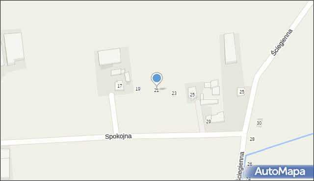 Smoszew, Spokojna, 21, mapa Smoszew