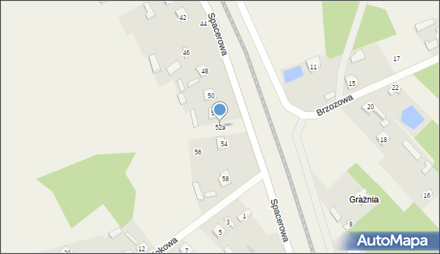 Sobolew, Spacerowa, 52a, mapa Sobolew