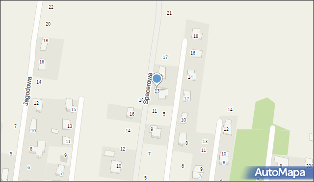 Sobolewo, Spacerowa, 13, mapa Sobolewo
