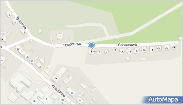 Sobowidz, Spacerowa, 2, mapa Sobowidz