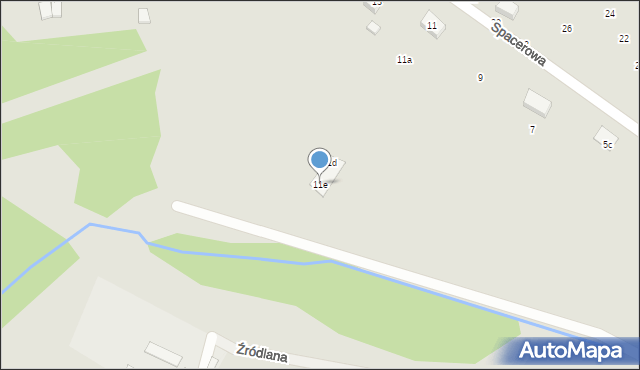 Sochaczew, Spacerowa, 11e, mapa Sochaczew