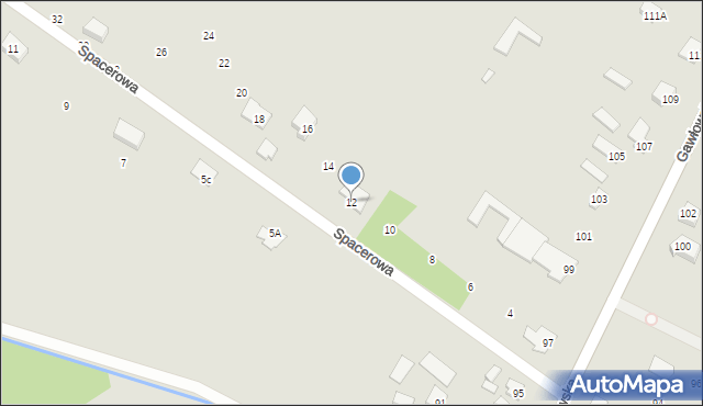 Sochaczew, Spacerowa, 12, mapa Sochaczew