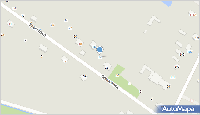 Sochaczew, Spacerowa, 14, mapa Sochaczew