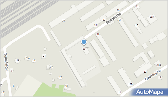 Sochaczew, Spartańska, 21, mapa Sochaczew