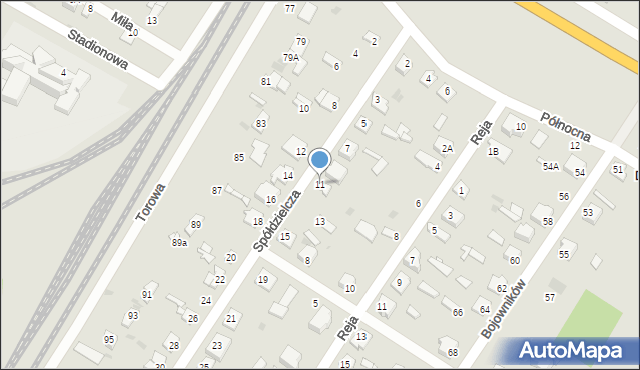 Sochaczew, Spółdzielcza, 11, mapa Sochaczew