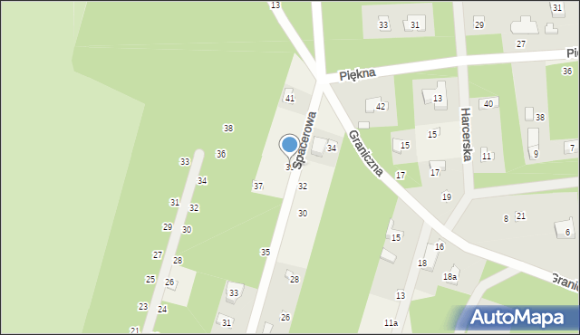 Sokolniki-Las, Spacerowa, 39, mapa Sokolniki-Las