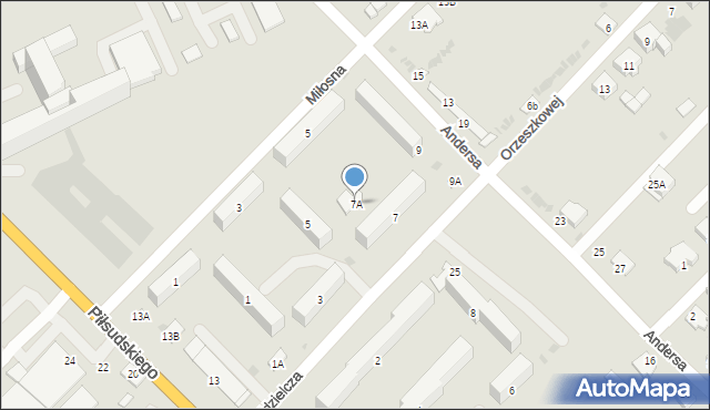 Sokołów Podlaski, Spółdzielcza, 7A, mapa Sokołów Podlaski