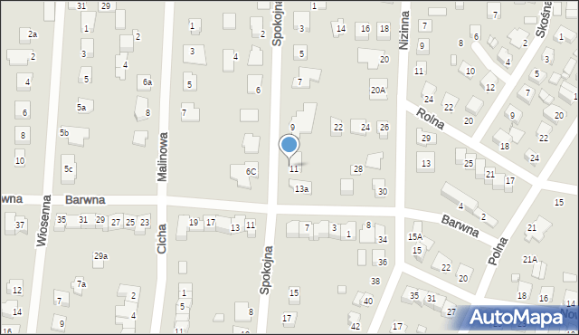 Solec Kujawski, Spokojna, 13, mapa Solec Kujawski