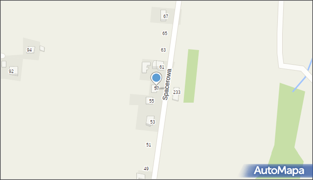 Sosnowice, Spacerowa, 57, mapa Sosnowice