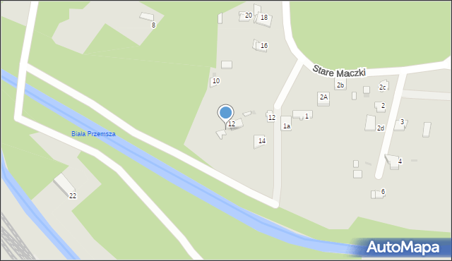 Sosnowiec, Spacerowa, 12A, mapa Sosnowca