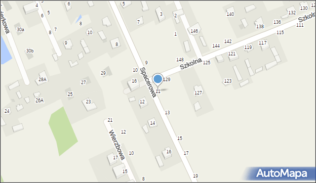 Sowia Wola, Spacerowa, 11, mapa Sowia Wola