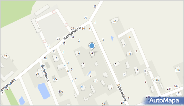 Sowia Wola, Spacerowa, 4, mapa Sowia Wola