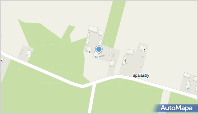 Spalastry, Spalastry, 7, mapa Spalastry