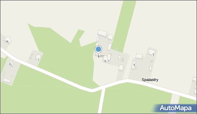 Spalastry, Spalastry, 9, mapa Spalastry