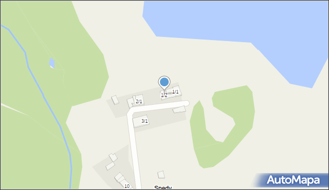 Spędy, Spędy, 1/2, mapa Spędy