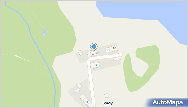 Spędy, Spędy, 2/1, mapa Spędy