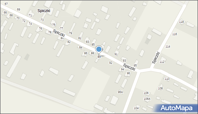 Spiczki, Spiczki, 90, mapa Spiczki