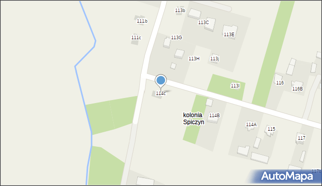 Spiczyn, Spiczyn, 114c, mapa Spiczyn